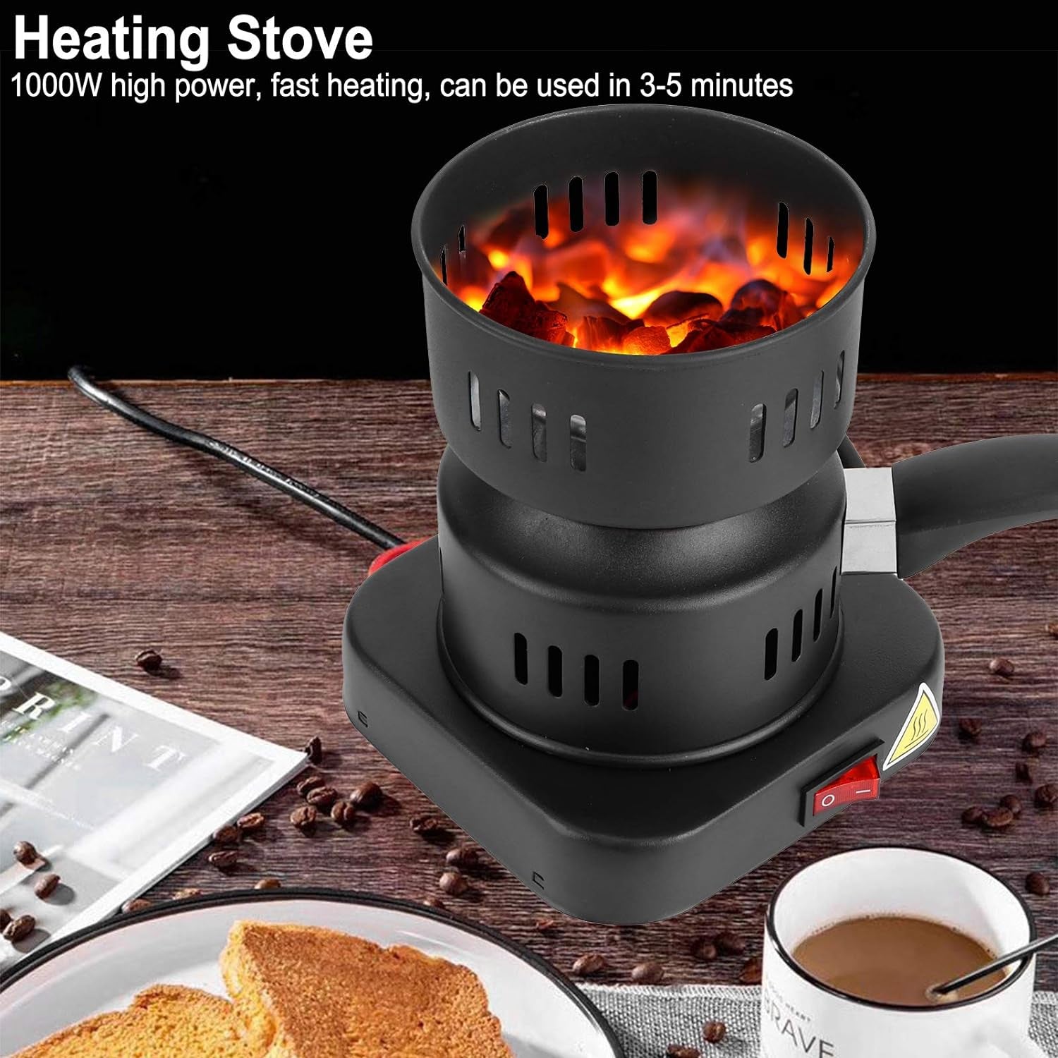 5815 Heating Stove, Tubular Heating Stove Hot Plate Stove, Heat‑Resistant Coating for Home, Camping Cooking, Mini Electric Tea Coffee Heater 5815 Heating Stove, Tubular Heating Stove Hot Plate Stove, Heat‑Resistant Coating for Home, Camping Cooking, Mini Electric Tea Coffee Heater